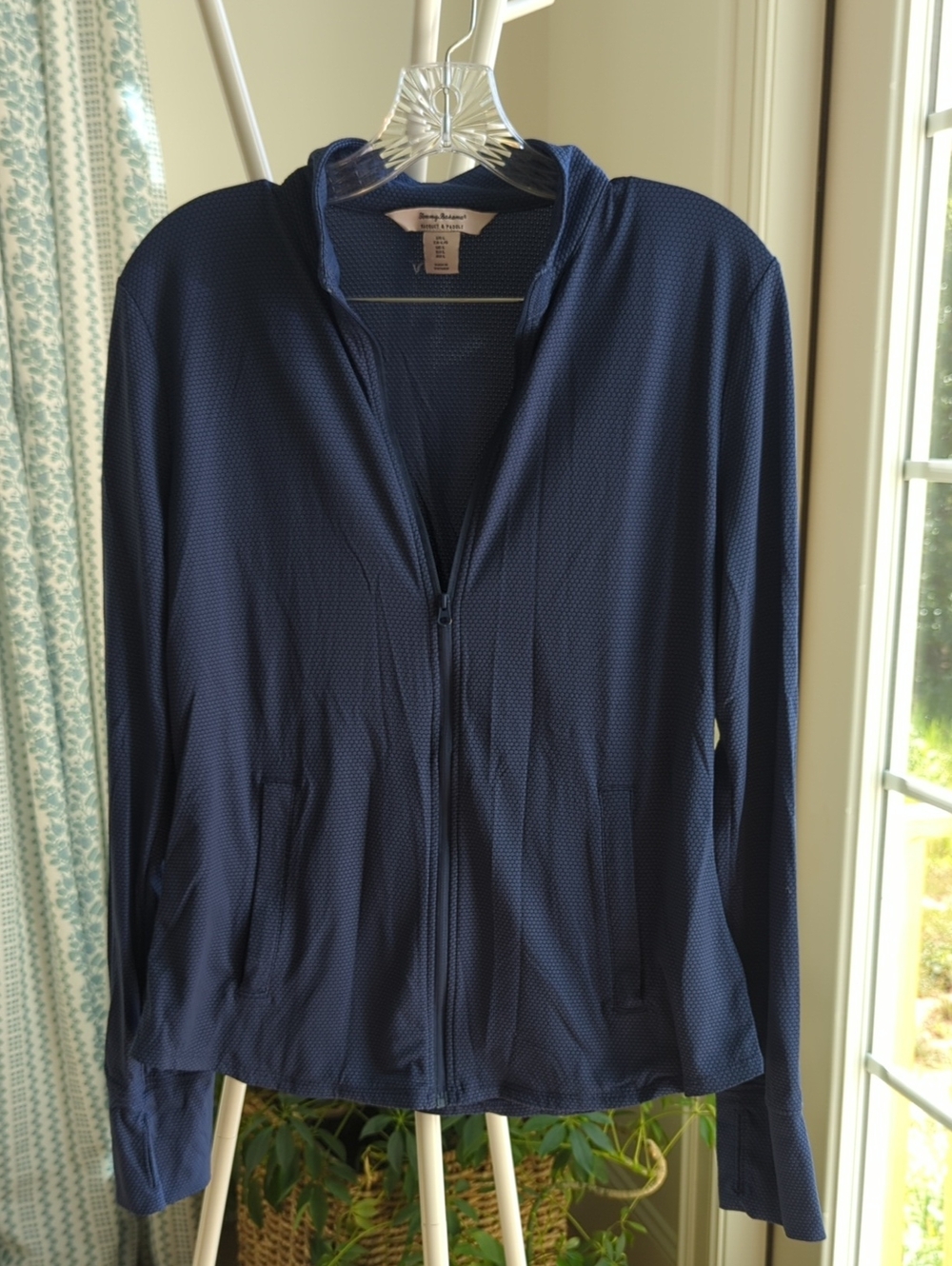 Tommy Bahama Women's Navy Zip Performance Jacket